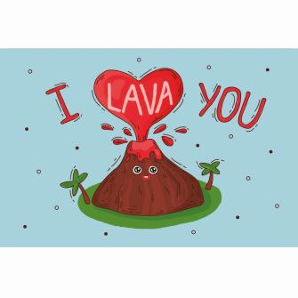 Листівка "I lava you"