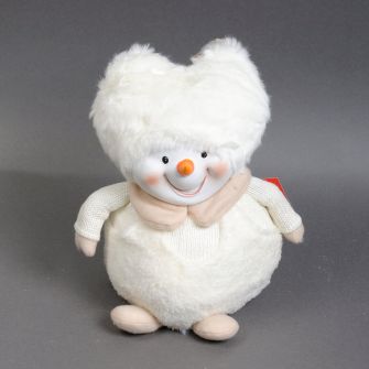 Іграшка сніговик у шапці